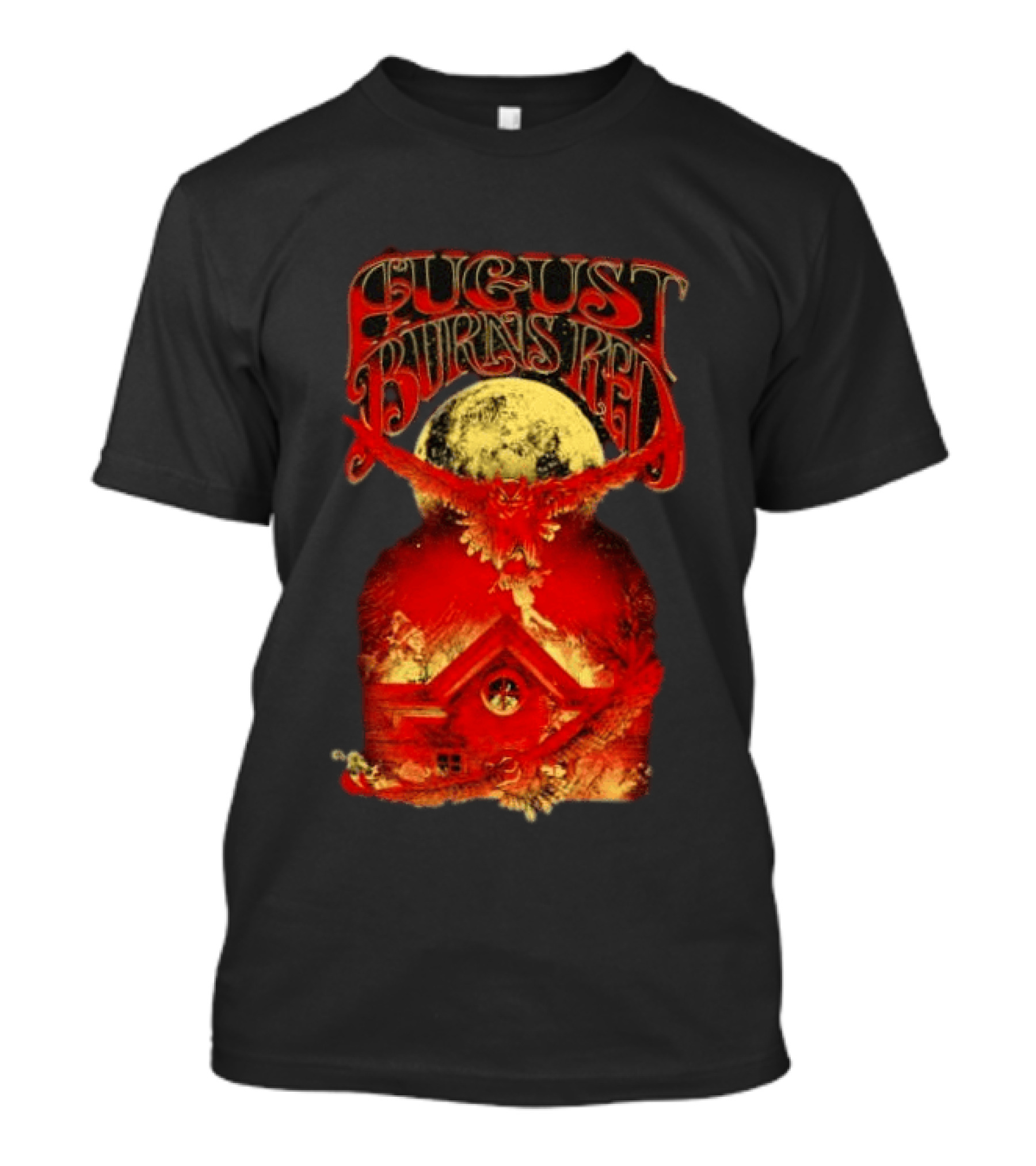 August Burns Red Owl Moon Metalcore Band Rustic Redhouse Scene T-Shirt