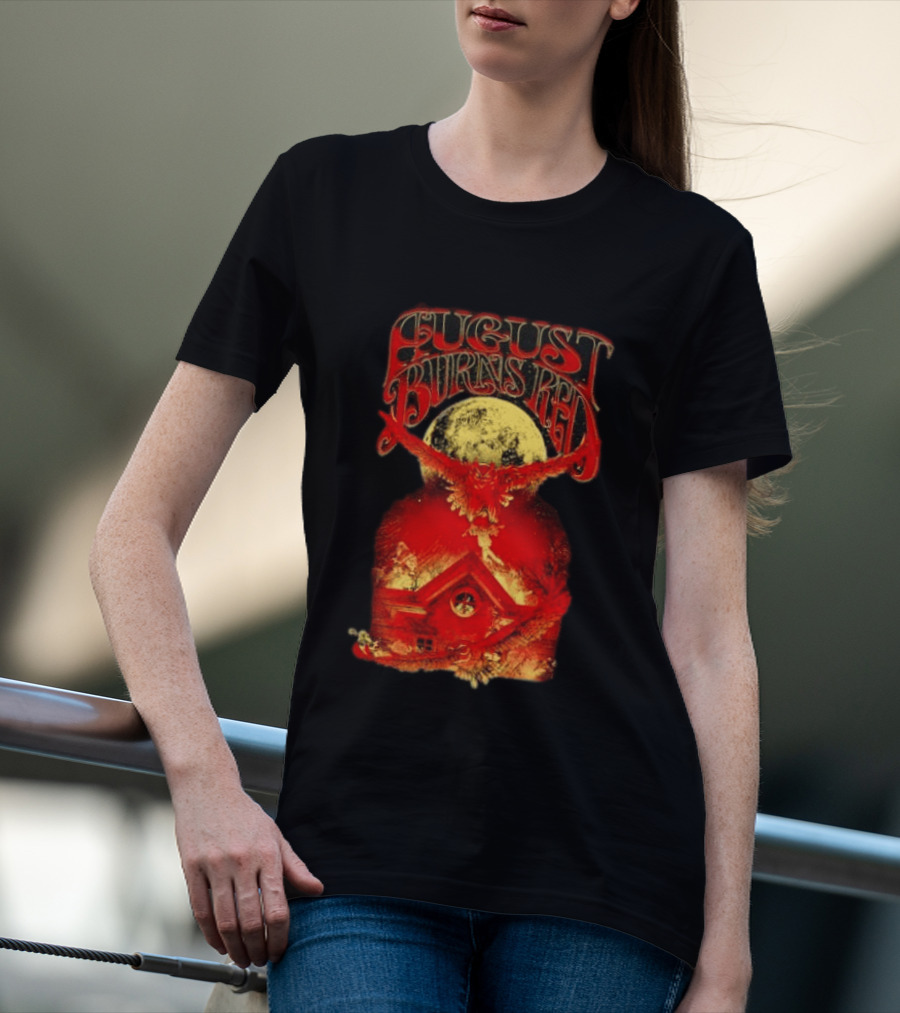 August Burns Red Owl Moon Metalcore Band Rustic Redhouse Scene T-Shirt