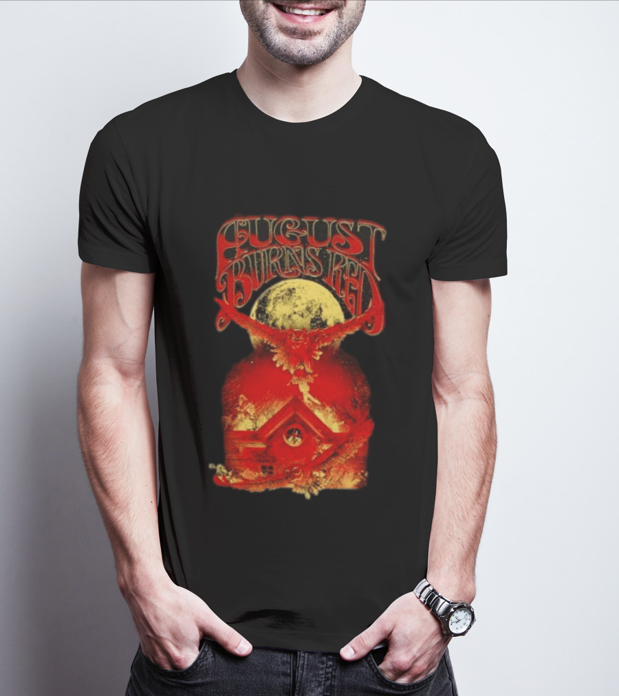 August Burns Red Owl Moon Metalcore Band Rustic Redhouse Scene T-Shirt