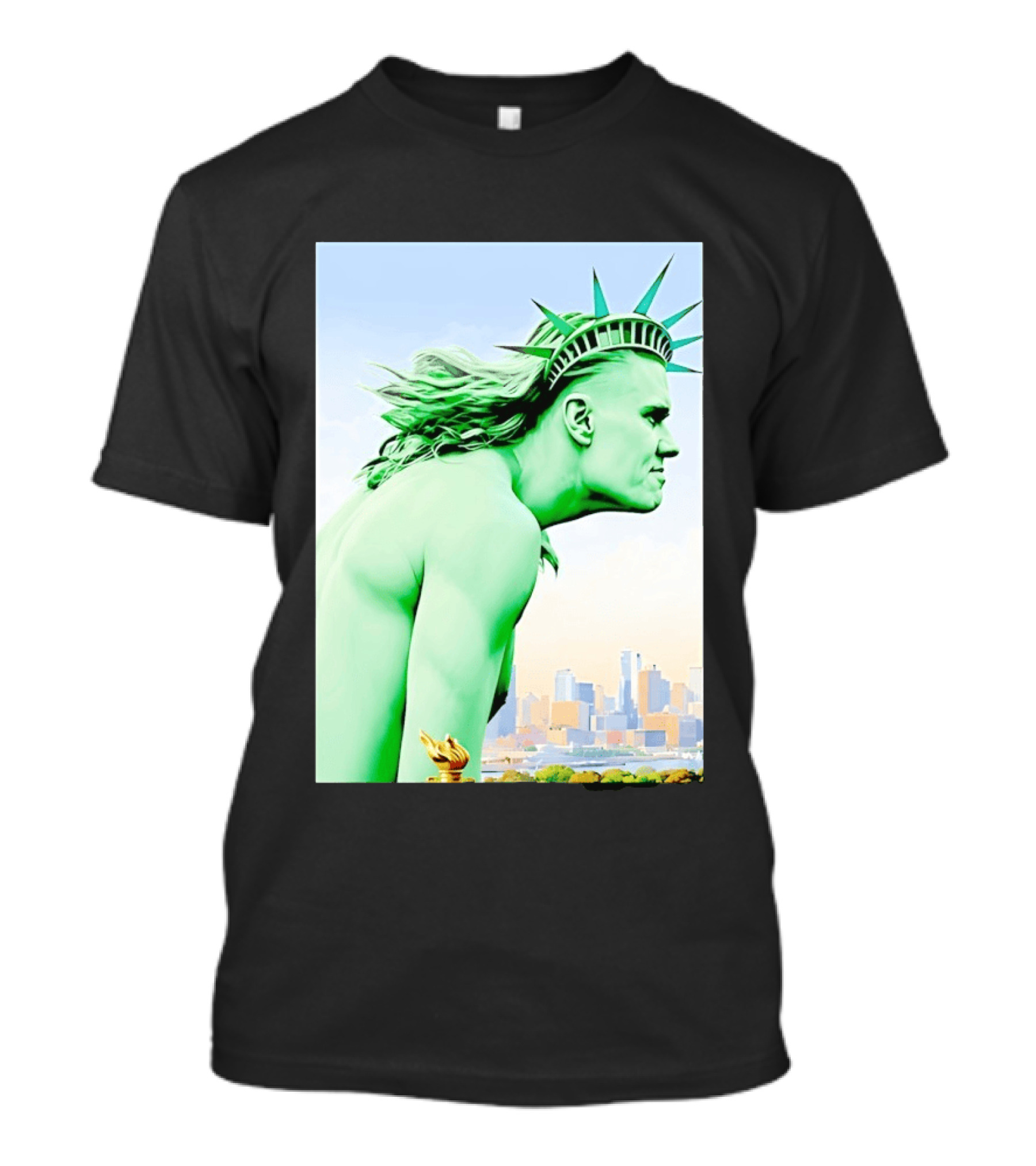 Erling Haaland Liberty Statue Meme T-Shirt