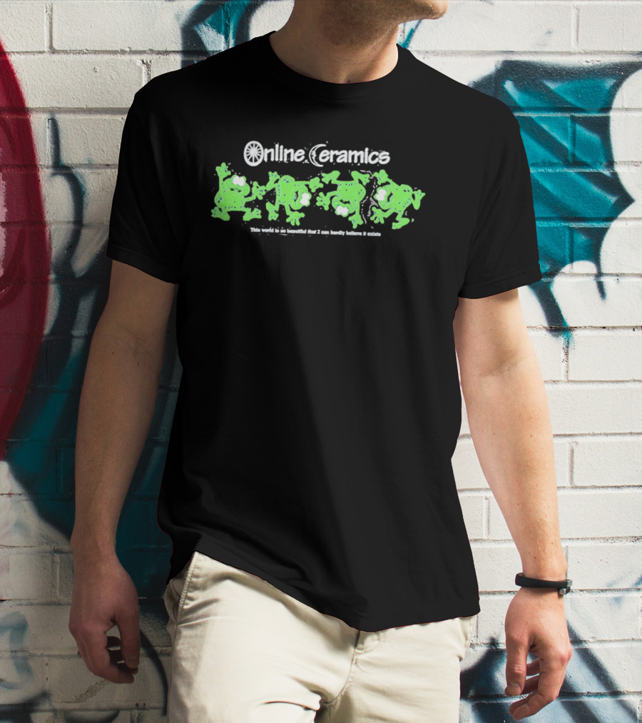 Online Ceramics Frogs This World Is So Beautiful Eco Friendly Clothing T-Shirt