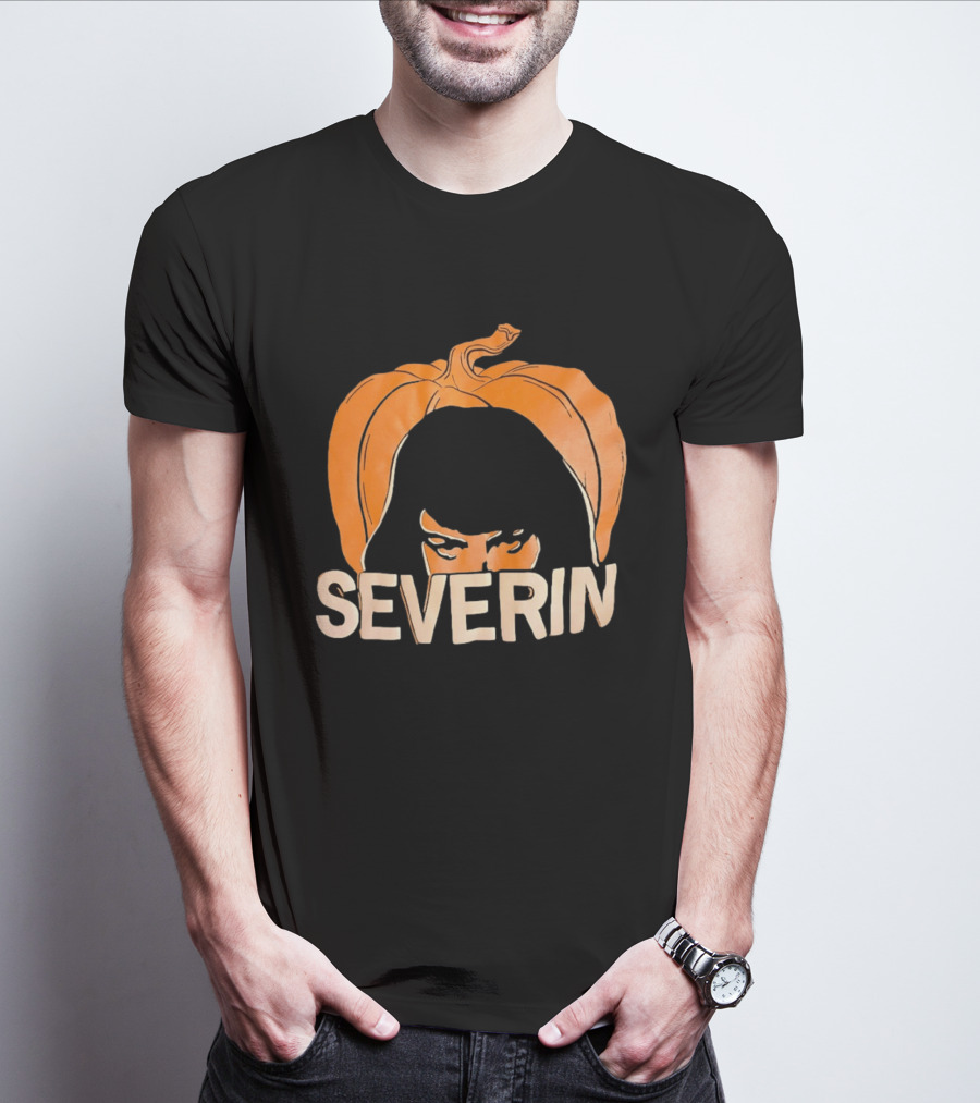 Severin Pumpkin Halloween Horror Mask T-Shirt