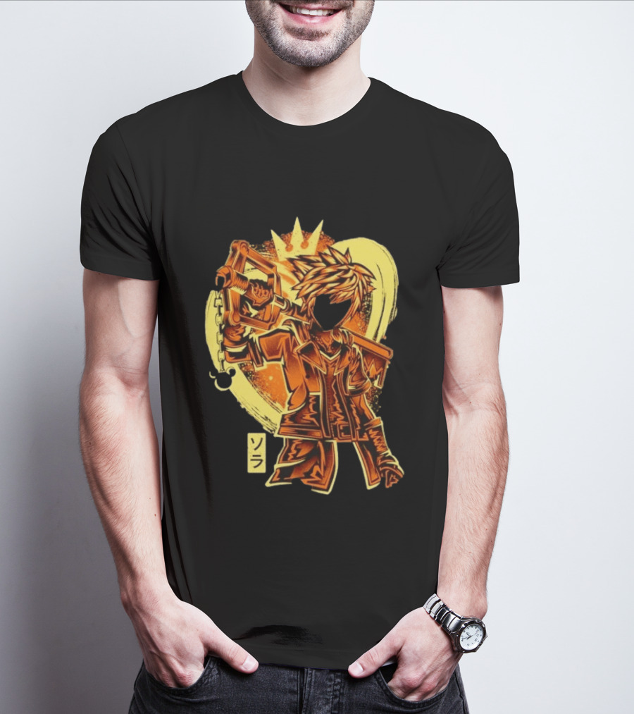 Sora Kingdom Hearts Keyblade Japanese T-Shirt