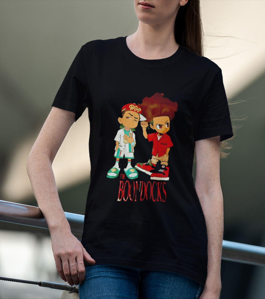 The Boondocks Riley And Huey Freeman Characters By Aaron McGruder T-Shirt