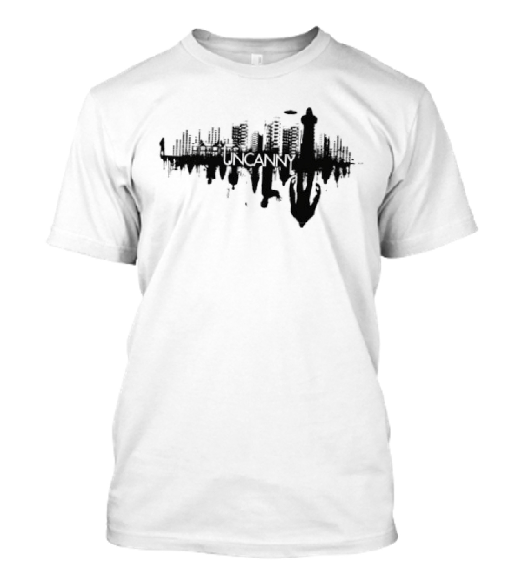 Uncanny City Silhouette Cityscape Urban Skyline T-Shirt