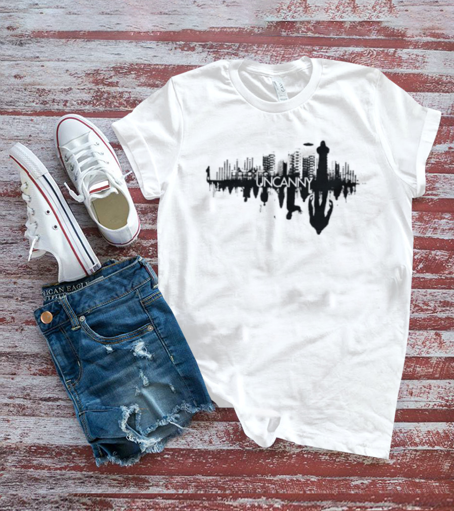 Uncanny City Silhouette Cityscape Urban Skyline T-Shirt