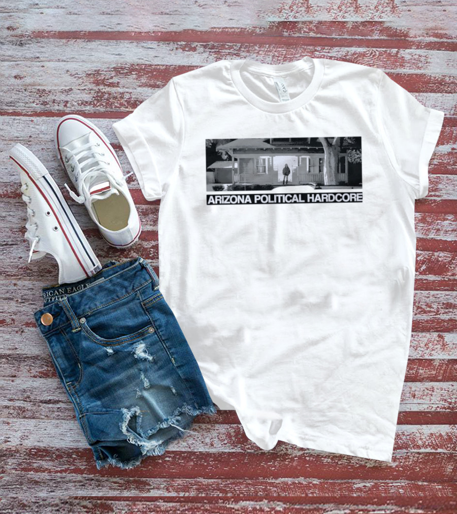 Arizona Political Hardcore House Black And White T-Shirt