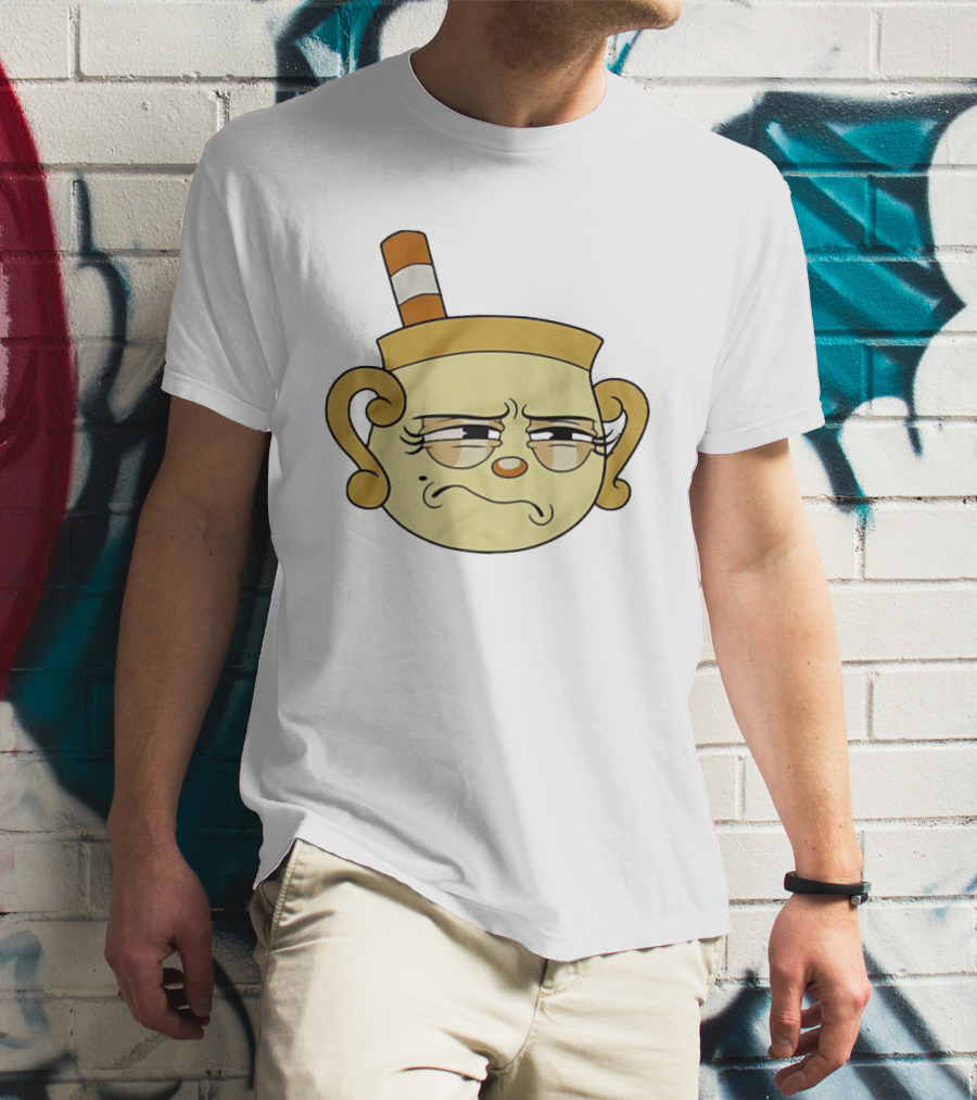 Cuphead Man Grumpy Face T-Shirt