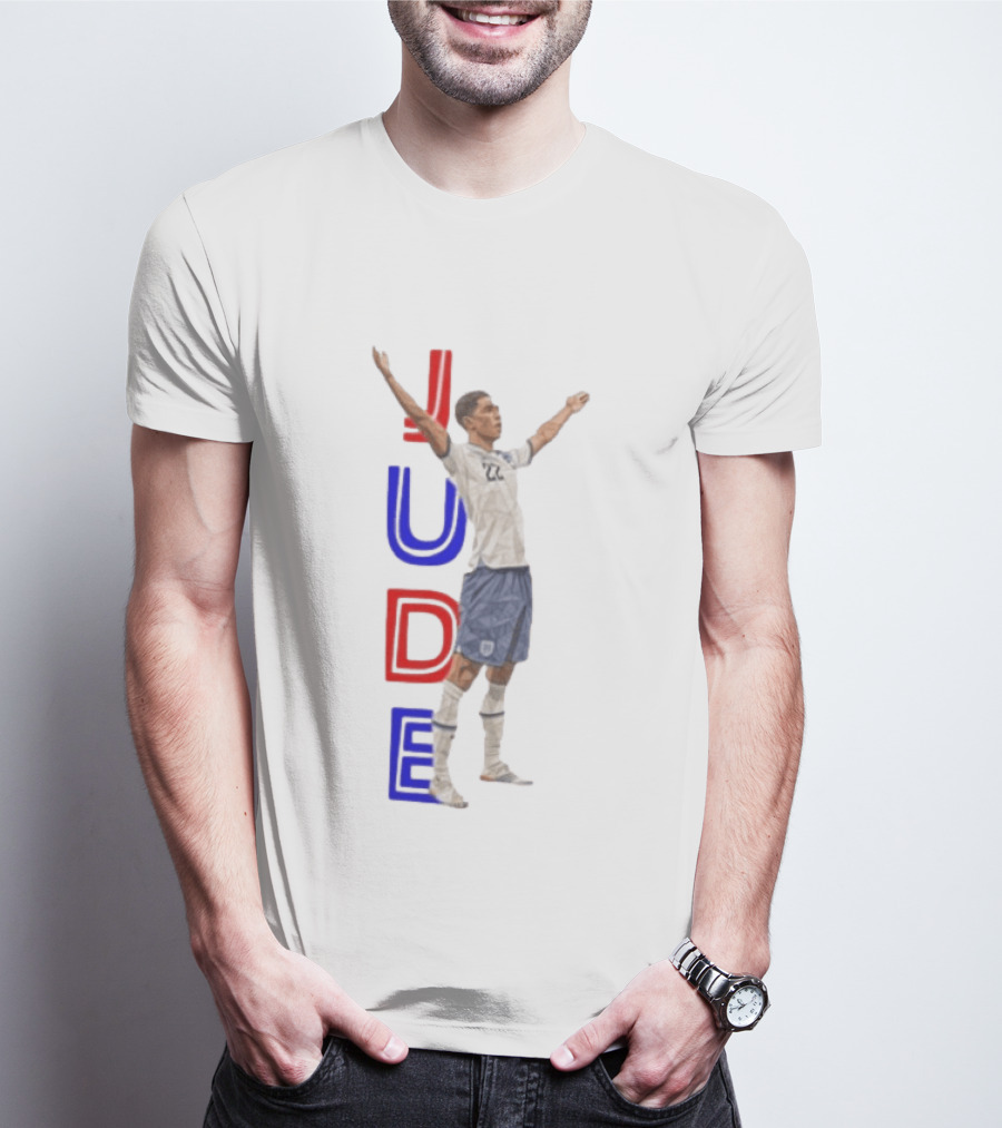 Jude Bellingham No 22 England National Football Team Victory Celebration T-Shirt