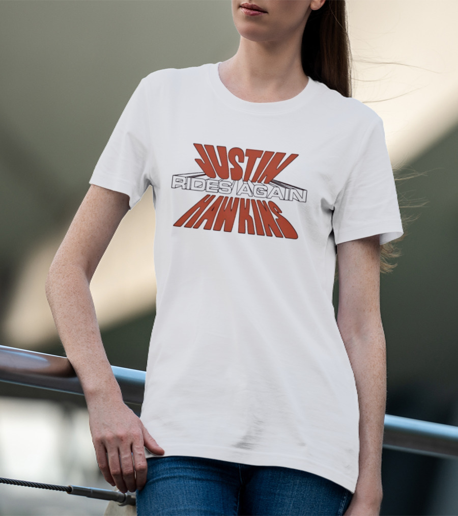 Justin Hawkins Rides Again Bold Red And Black T-Shirt