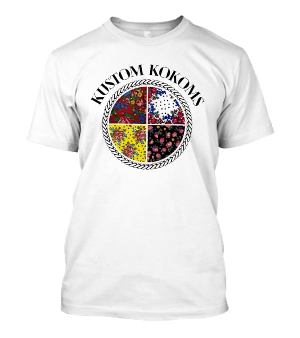 Kustom Kokoms Est 2024 Floral Kokom Patchwork T-Shirt