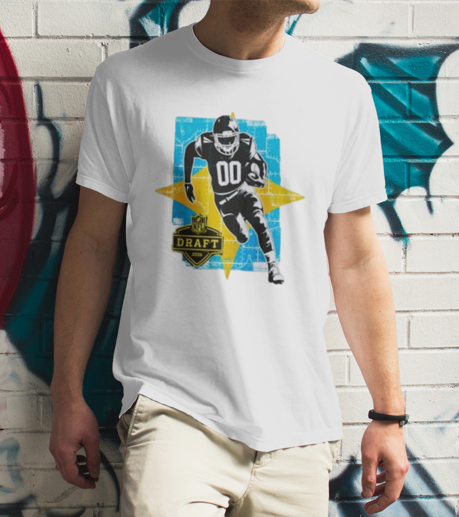 NFL Draft 2026 Football Player Jersey Number 00 T-Shirt