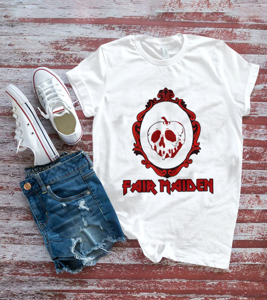 Fair Maiden Poison Apple Mirror Snow White Classic Tale T-Shirt