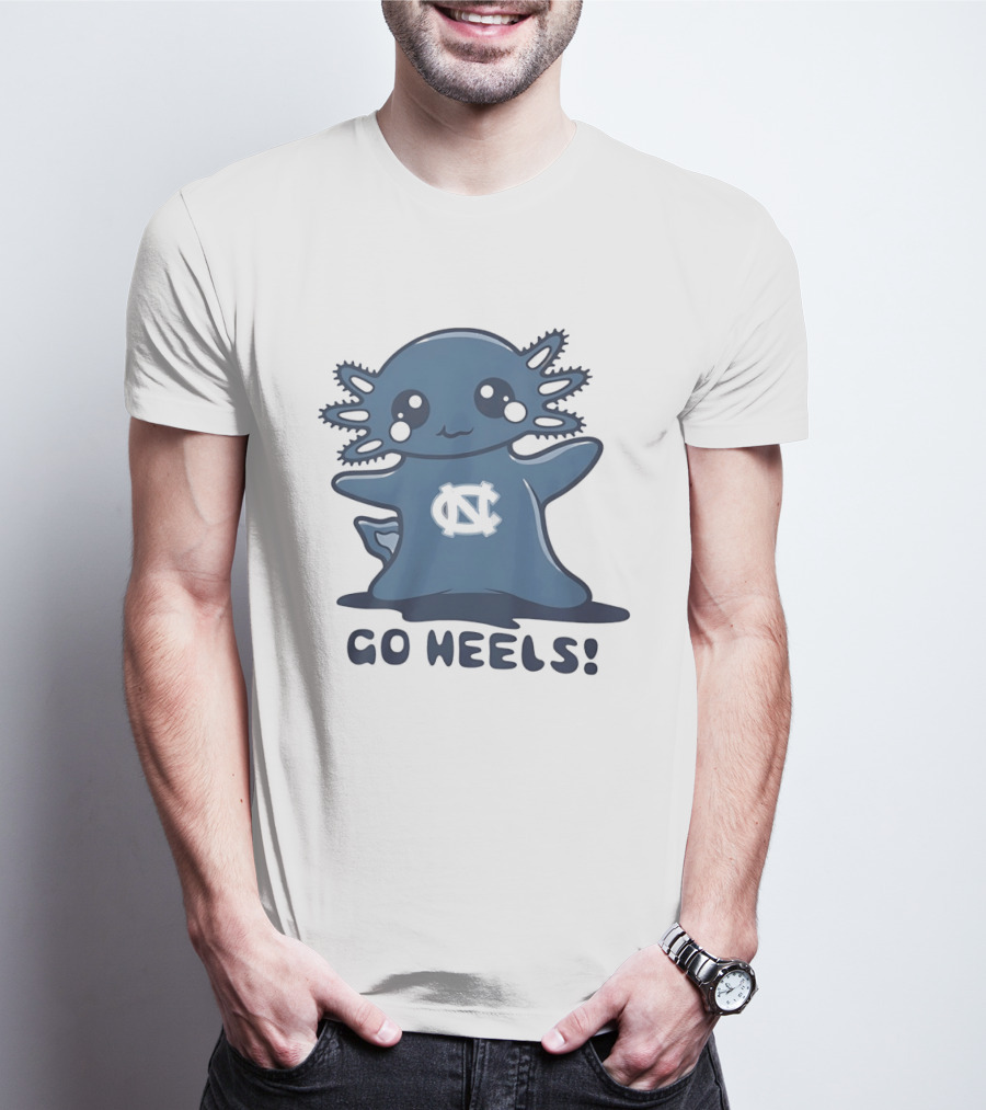 North Carolina Tar Heels Axolotl Go Heels T-Shirt