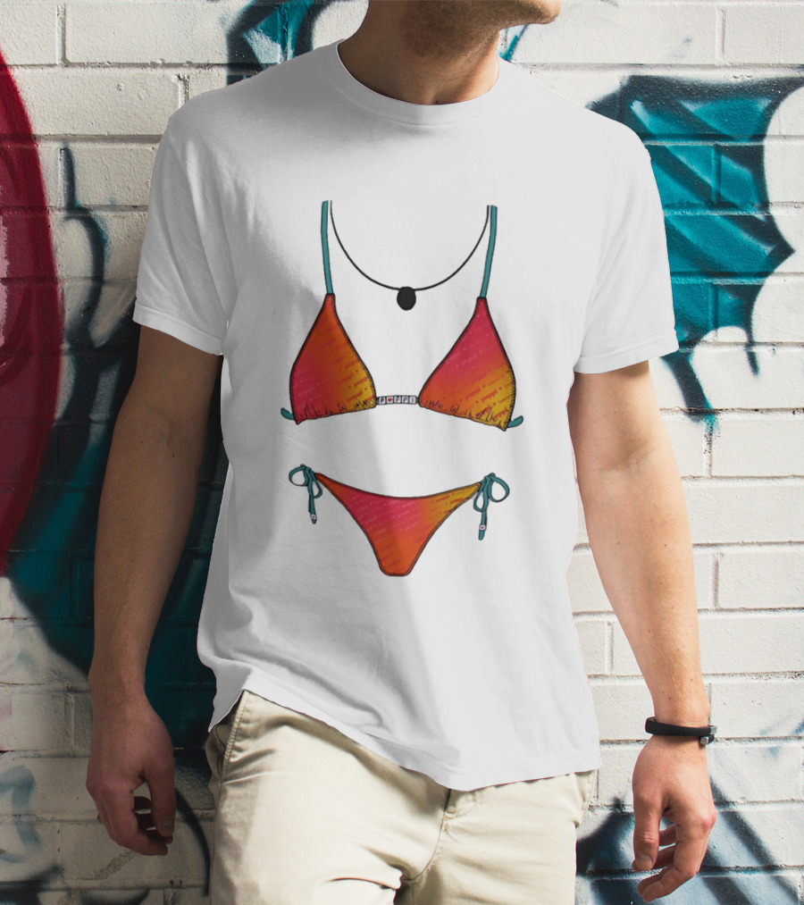 Poppi Bikini Swimsuit Colorful Summer Beachwear T-Shirt
