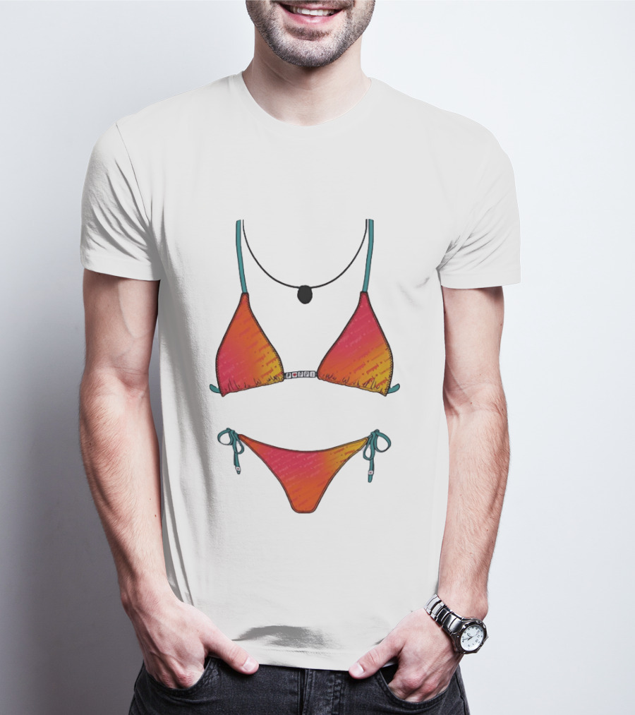 Poppi Bikini Swimsuit Colorful Summer Beachwear T-Shirt