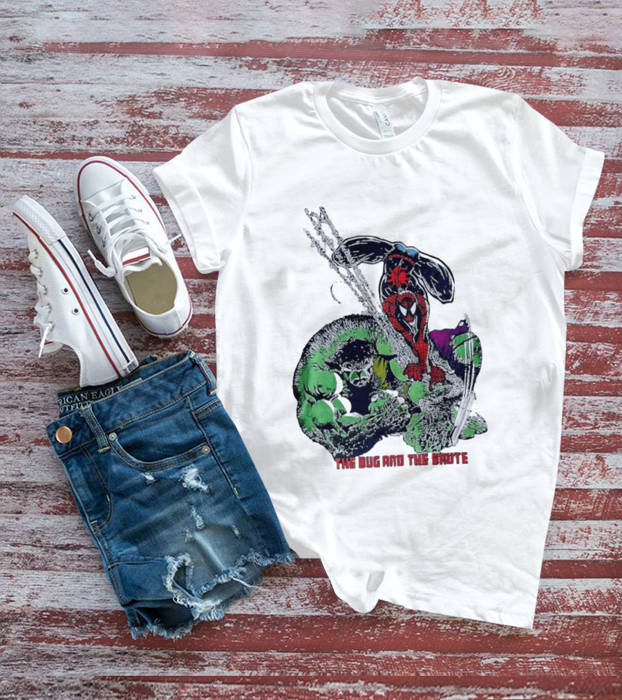 Spider Man And Hulk The Bug And The Brute Dynamic Duo Comic T-Shirt