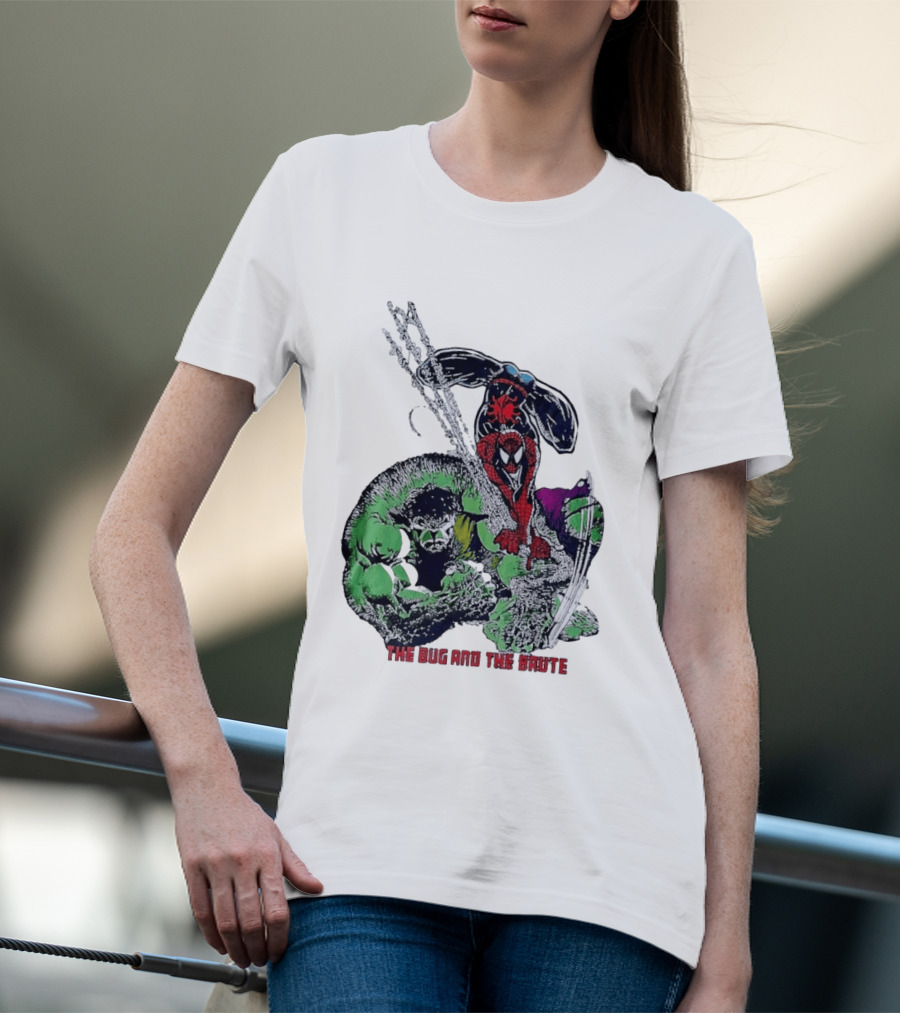 Spider Man And Hulk The Bug And The Brute Dynamic Duo Comic T-Shirt