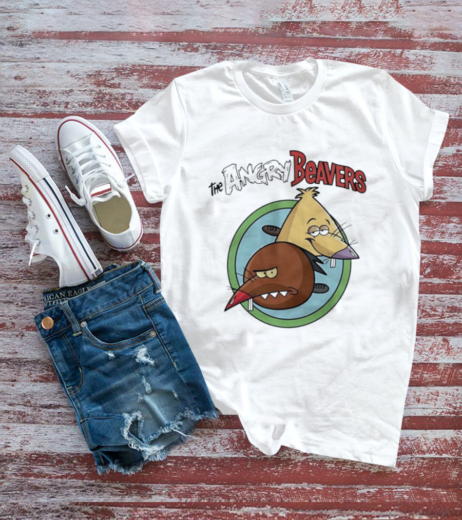 The Angry Beavers Nickelodeon 90s Cartoons Daggett And Norbert T-Shirt