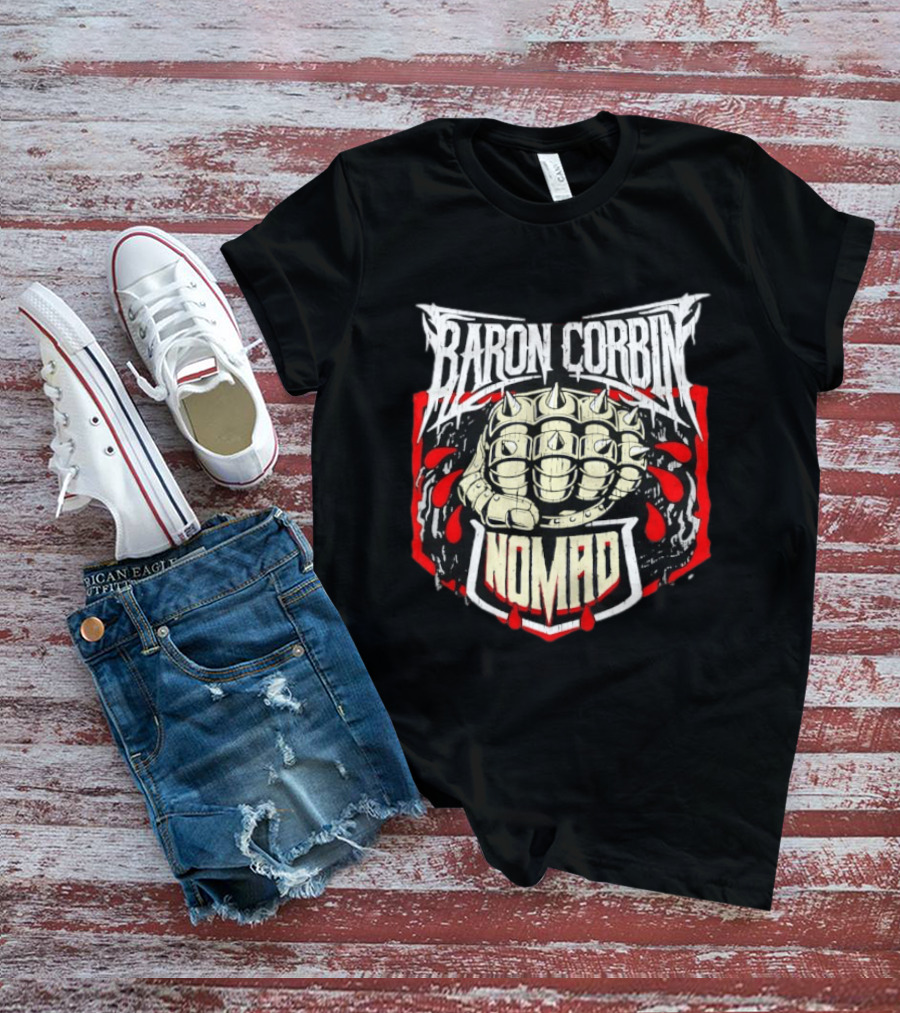 Baron Corbin Nomad Spiked Fist WWE Wrestling T-Shirt
