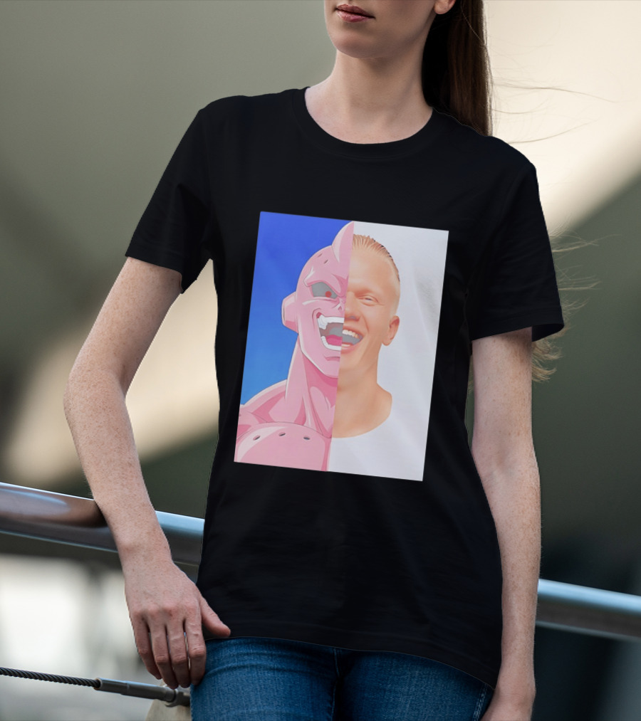 Erling Haaland Majin Buu Face Swap T-Shirt