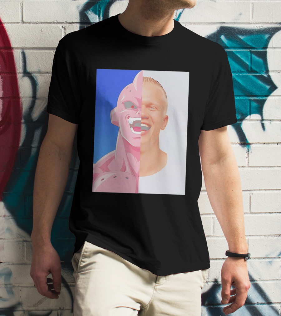 Erling Haaland Majin Buu Face Swap T-Shirt
