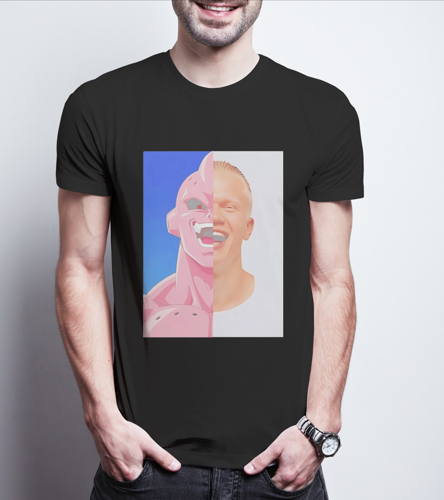 Erling Haaland Majin Buu Face Swap T-Shirt