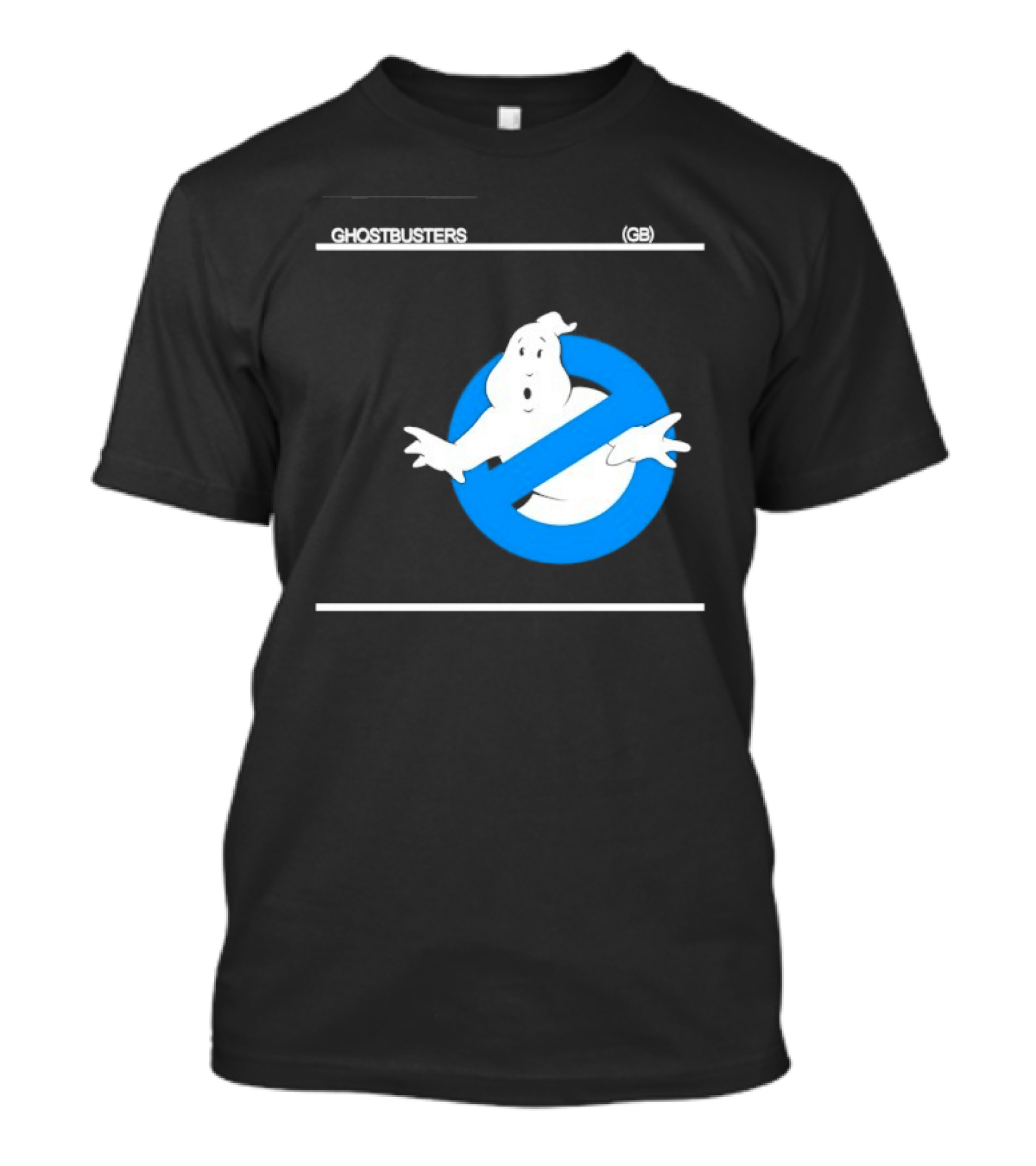 Ghostbusters 80s Movie Classic Blue Ghost Icon GB T-Shirt