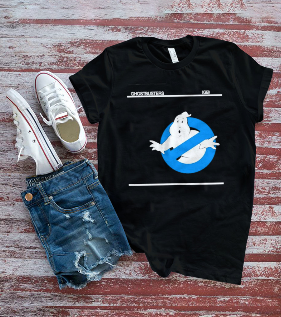 Ghostbusters 80s Movie Classic Blue Ghost Icon GB T-Shirt