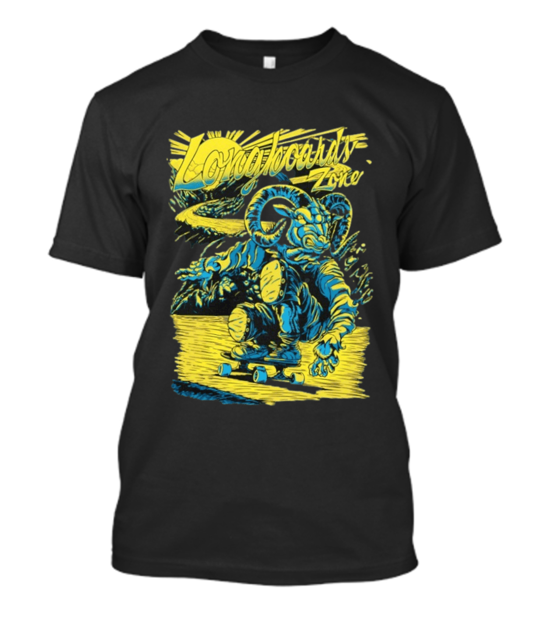 Longboards Zone Goat Downhill Rider Longboarding Adventure T-Shirt