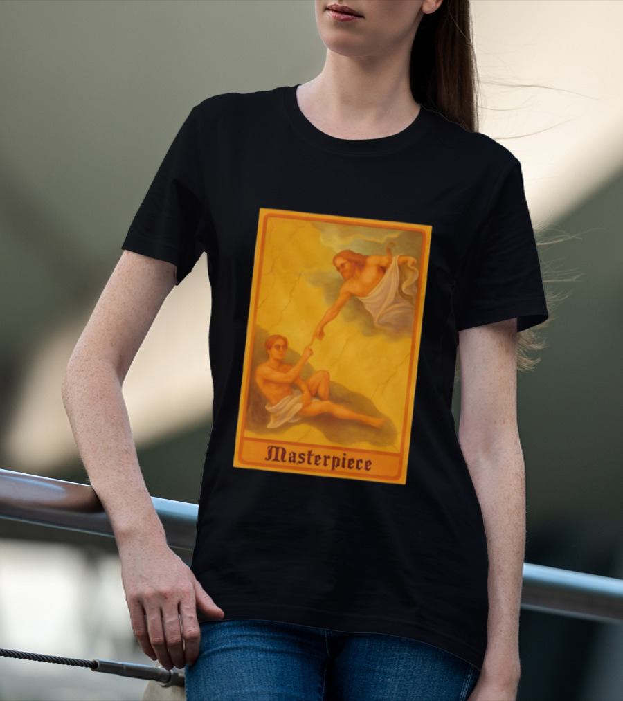 Masterpiece Michelangelo Creation Of Adam Iconic Classic Renaissance T-Shirt