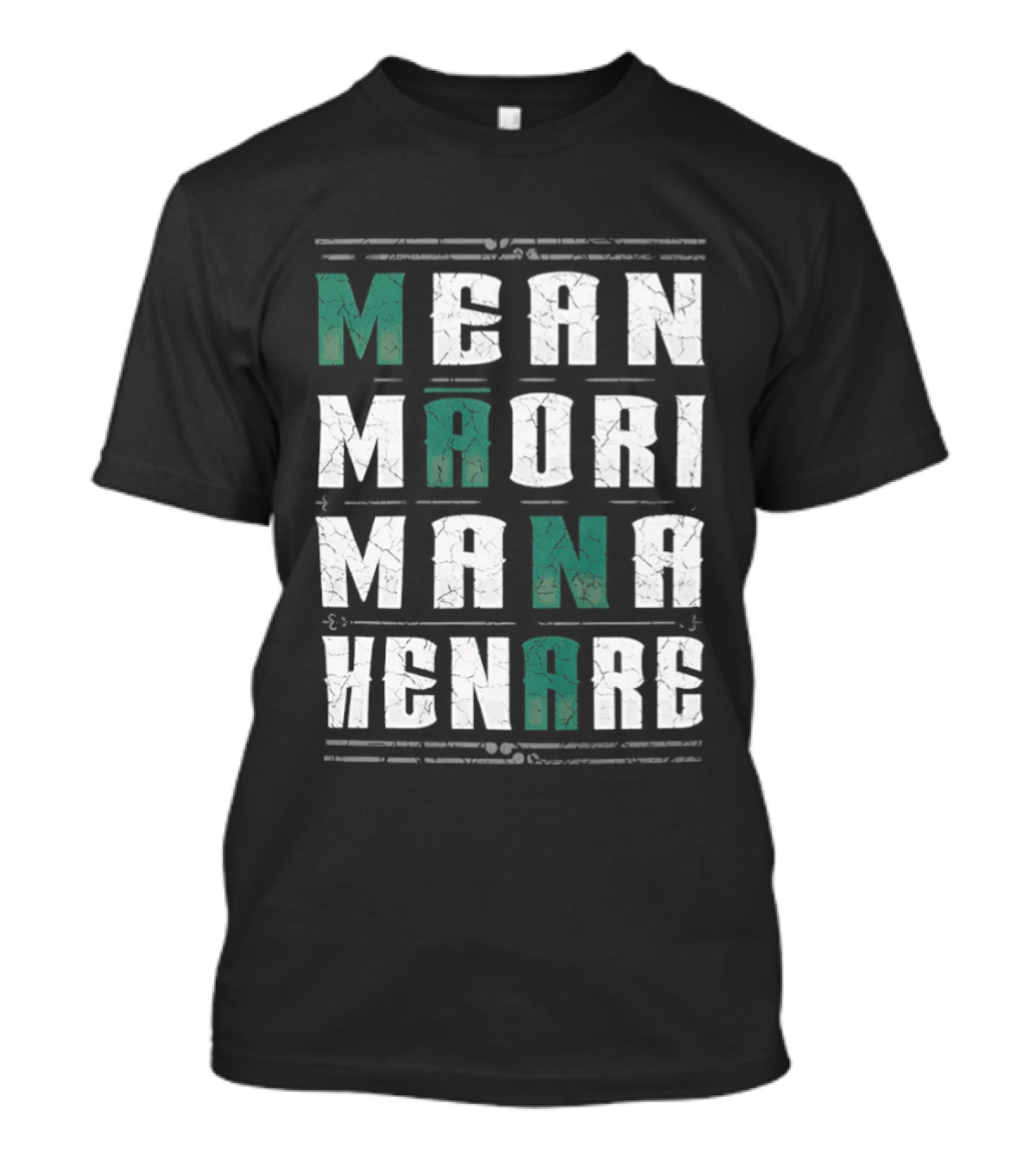 Mean Maori Mana Henare Distressed T-Shirt