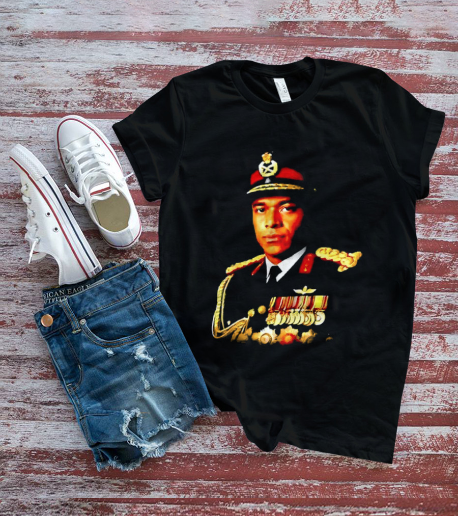 Idi Amin Dada Uganda Military Uniform Medal Illustrative T-Shirt