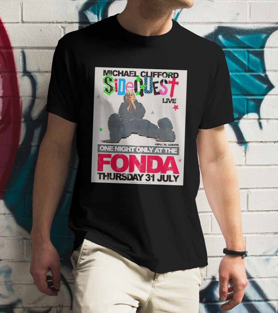 Michael Clifford Sideguest Live One Night Only At The Fonda Thursday 31 July T-Shirt