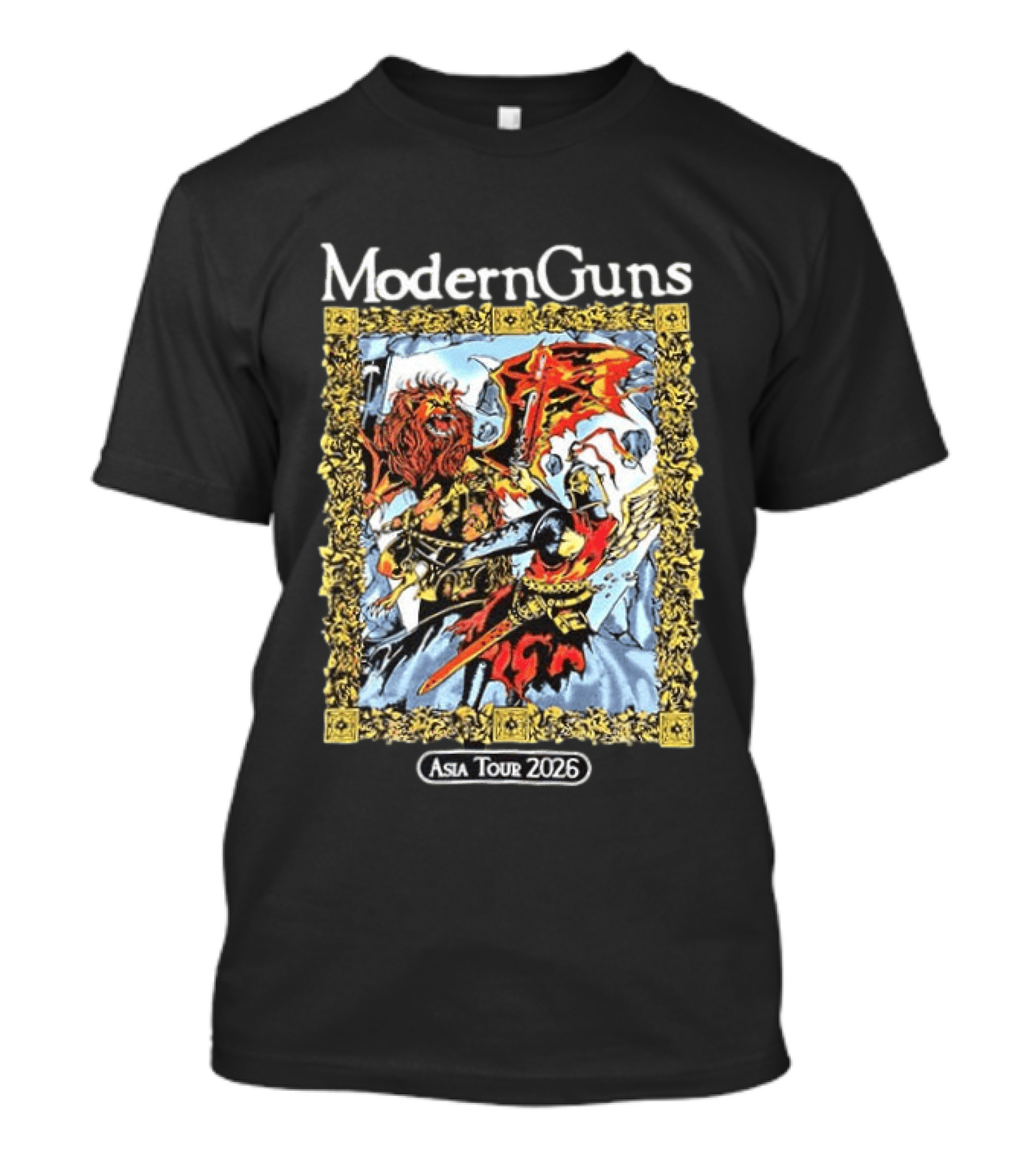 Modern Guns Asia Tour 2026 Warrior Art Manila Easter Event Calendar T-Shirt