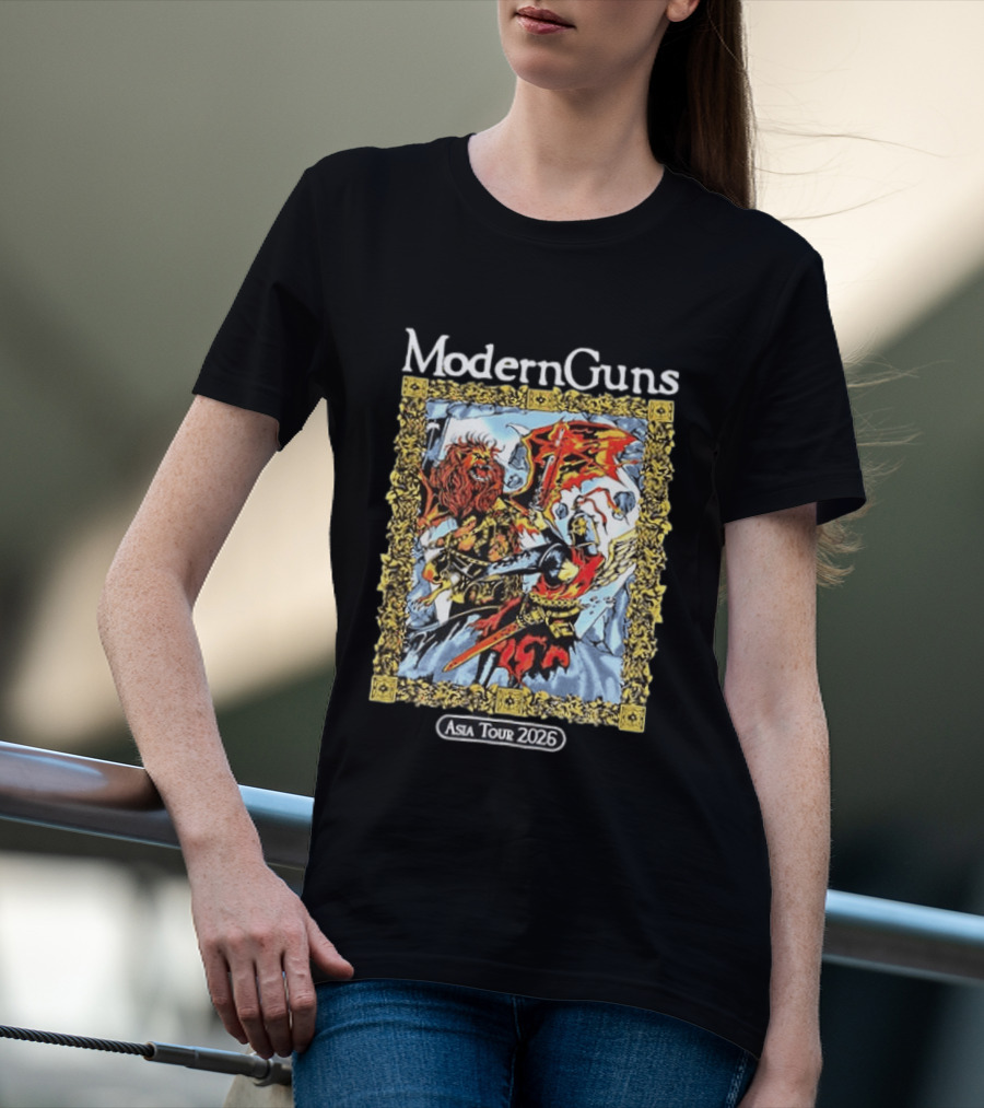 Modern Guns Asia Tour 2026 Warrior Art Manila Easter Event Calendar T-Shirt
