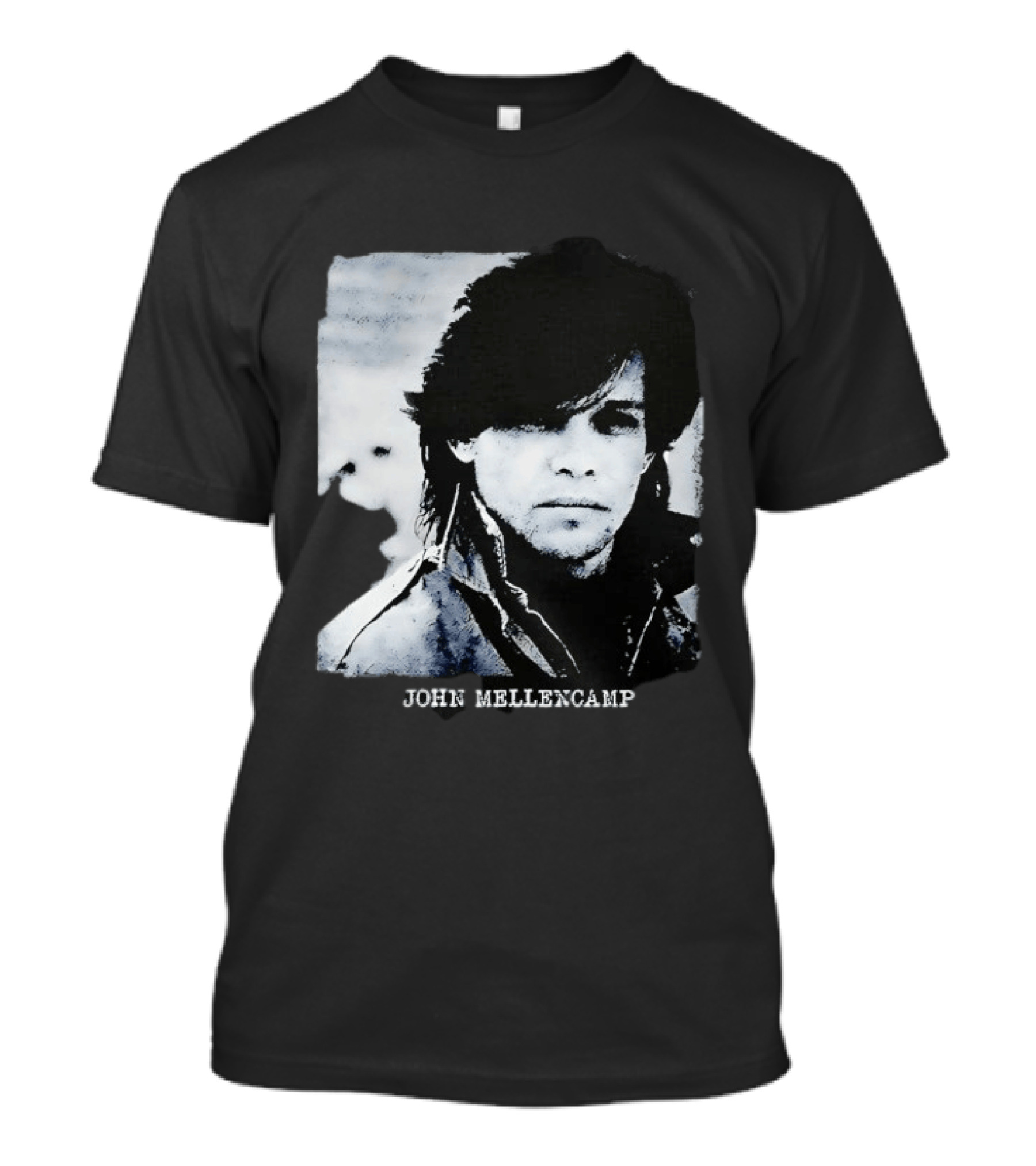 John Mellencamp Rock Music Singer Black And White T-Shirt