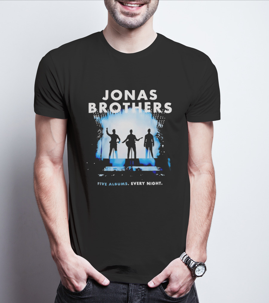 Jonas Brothers Five Albums Every Night Tour T-Shirt