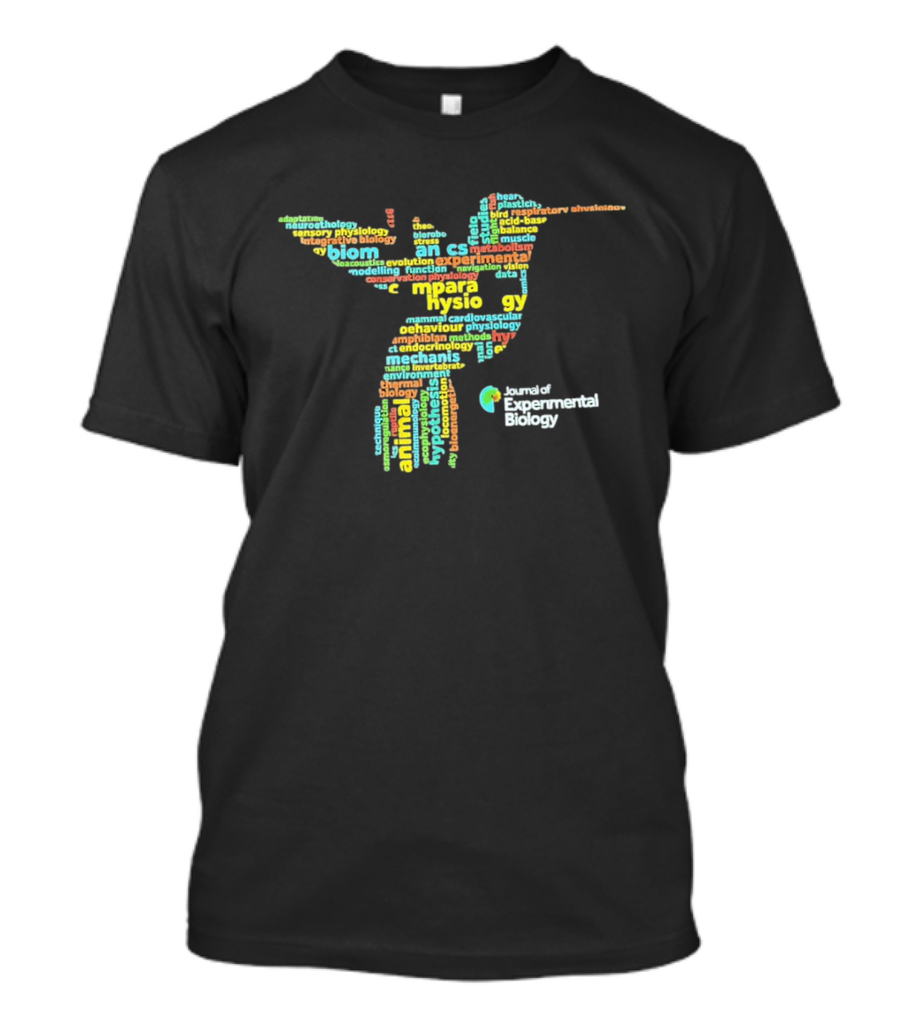 Journal Of Experimental Biology Hummingbird Comparative Physiology Words T-Shirt