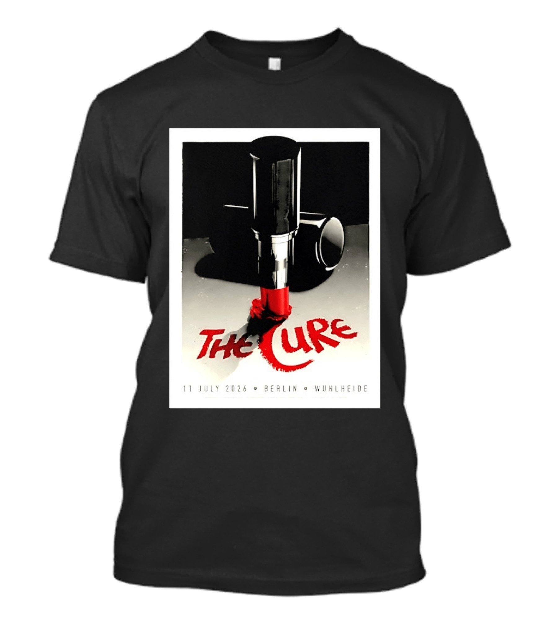 The Cure Berlin Concert 11 July 2026 Wuhlheide Lipstick T-Shirt