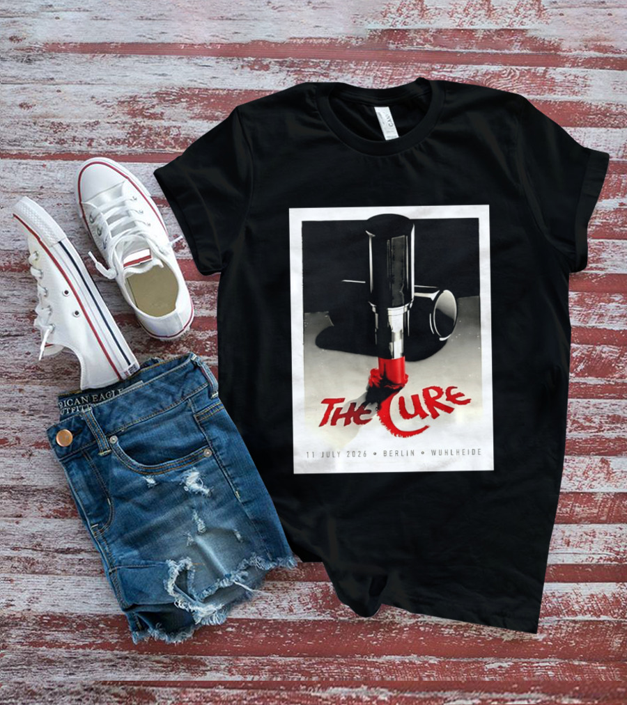 The Cure Berlin Concert 11 July 2026 Wuhlheide Lipstick T-Shirt
