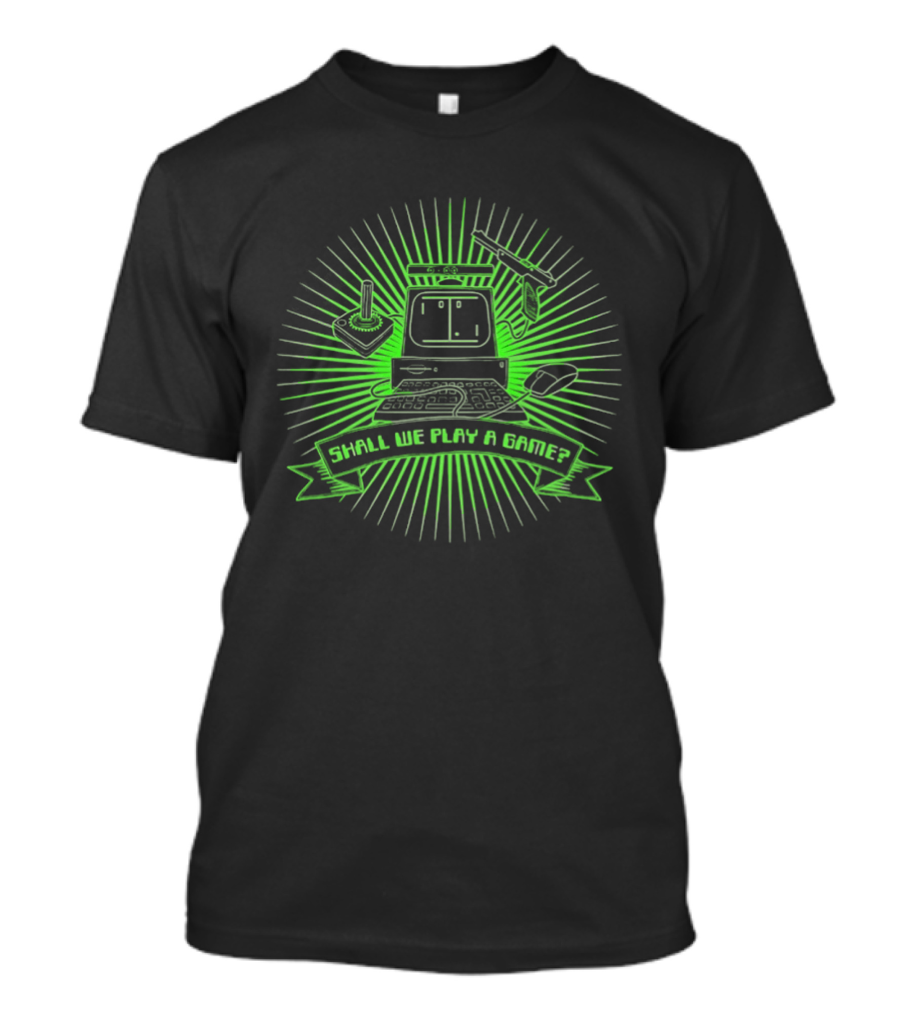 Shall We Play A Game Retro Computer Joystick And Mouse T-Shirt