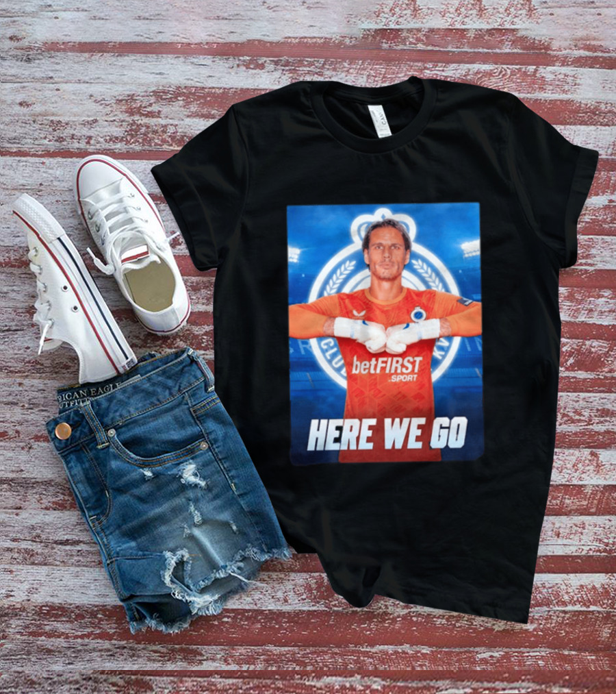 Simon Mignolet Club Brugge KV BetFIRST Sport Here We Go T-Shirt