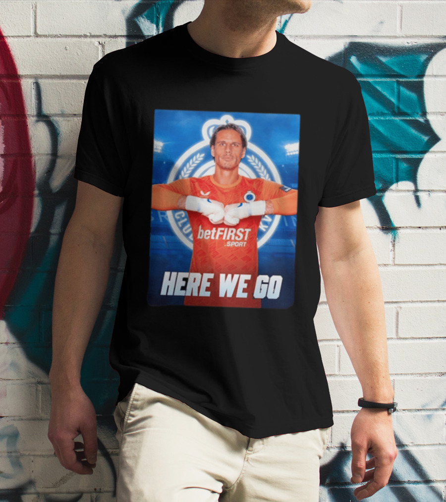 Simon Mignolet Club Brugge KV BetFIRST Sport Here We Go T-Shirt