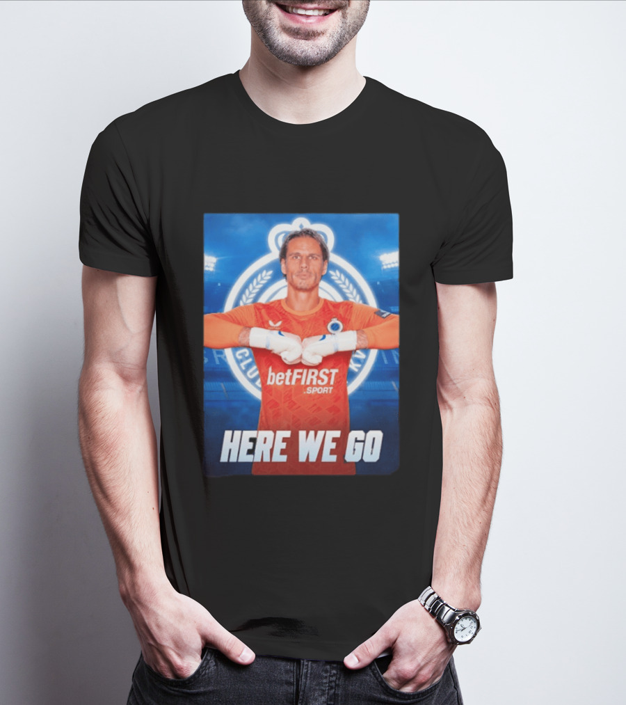 Simon Mignolet Club Brugge KV BetFIRST Sport Here We Go T-Shirt