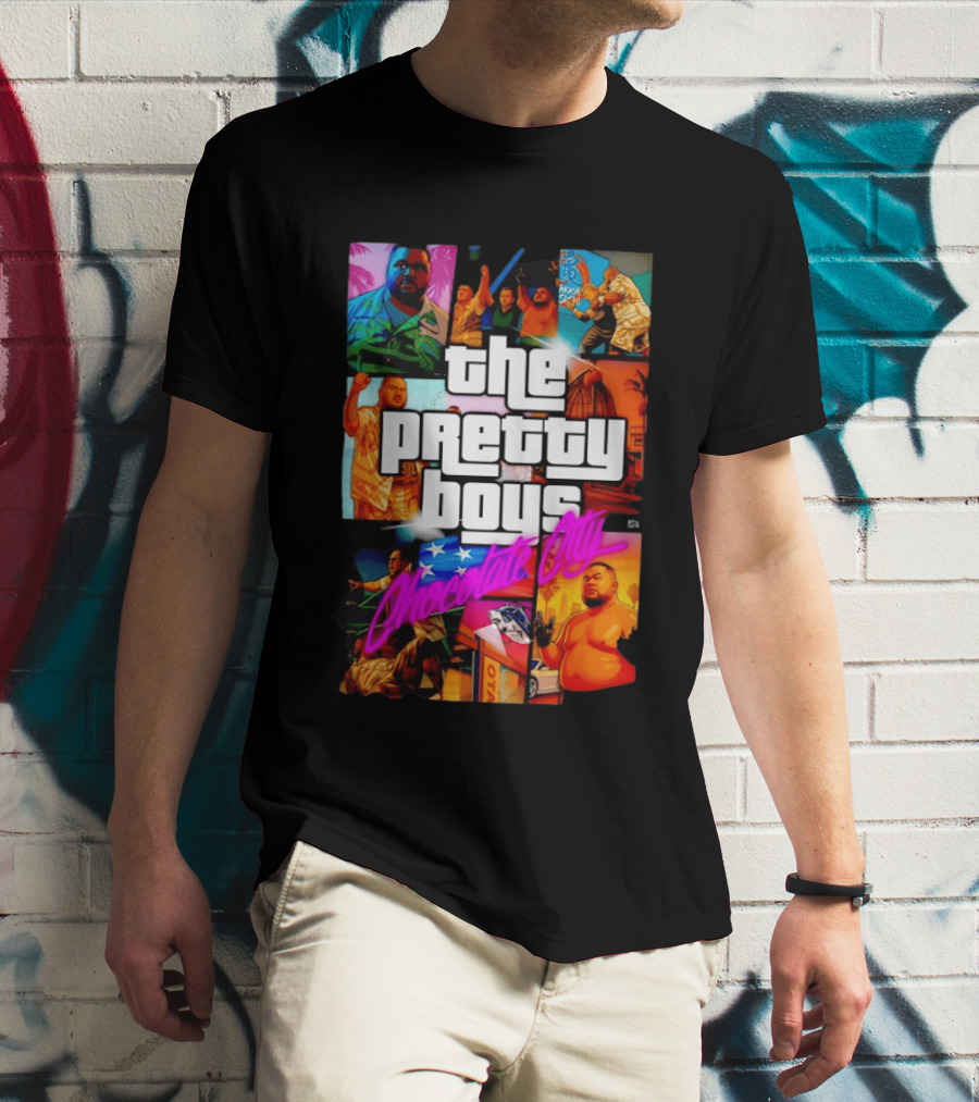 The Pretty Boys Chocolate City Collage Akashi Sushi Gaming Mashup T-Shirt