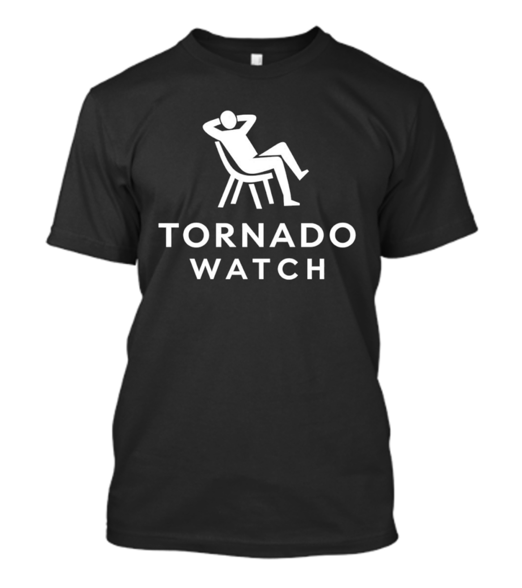 Tornado Relaxed Chair Symbol Humor T-Shirt