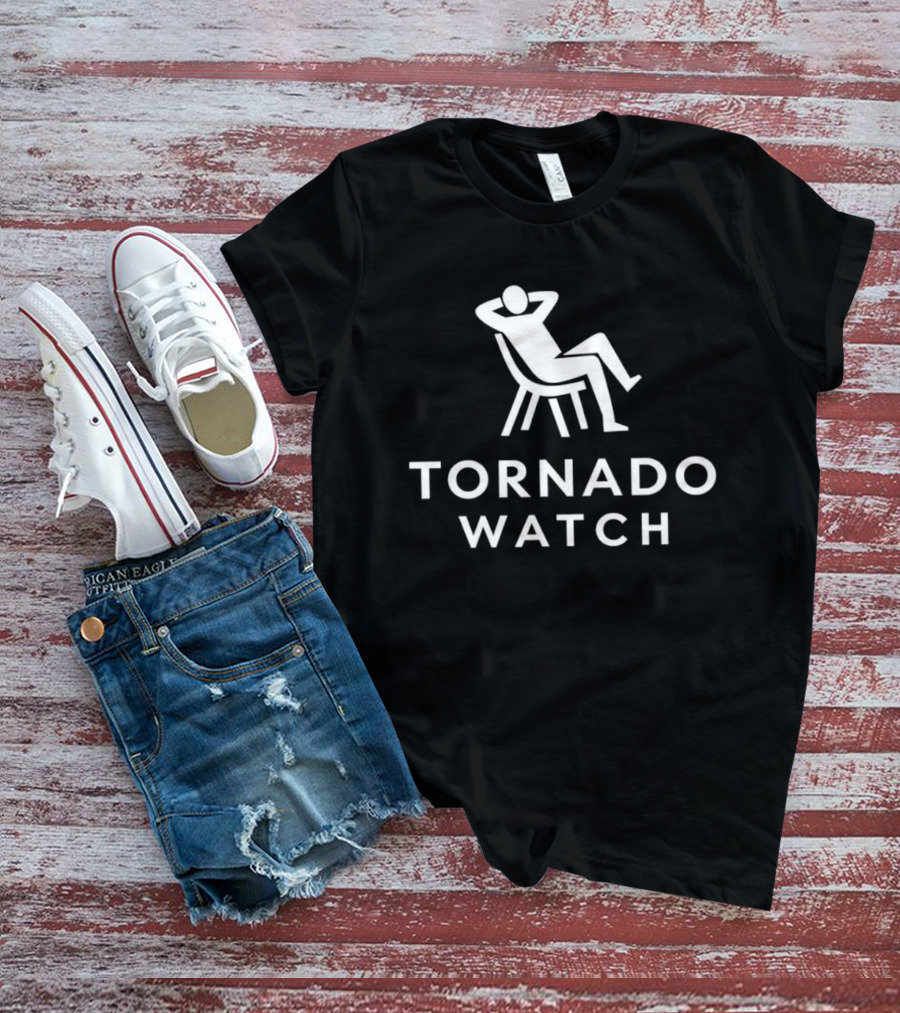 Tornado Relaxed Chair Symbol Humor T-Shirt