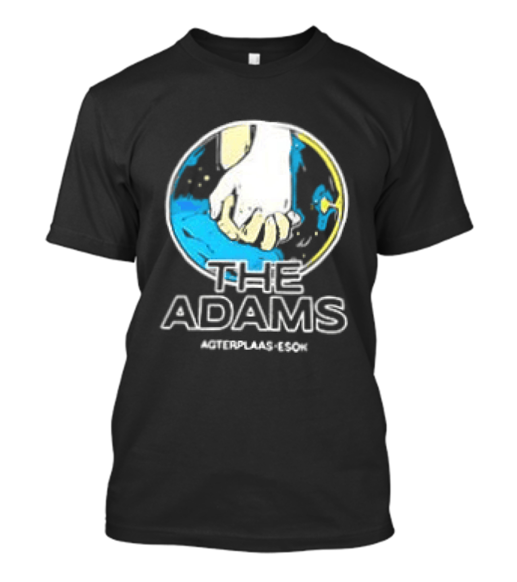 The Adams Agterplaas Esok Cosmic Handshake Global Unity T-Shirt