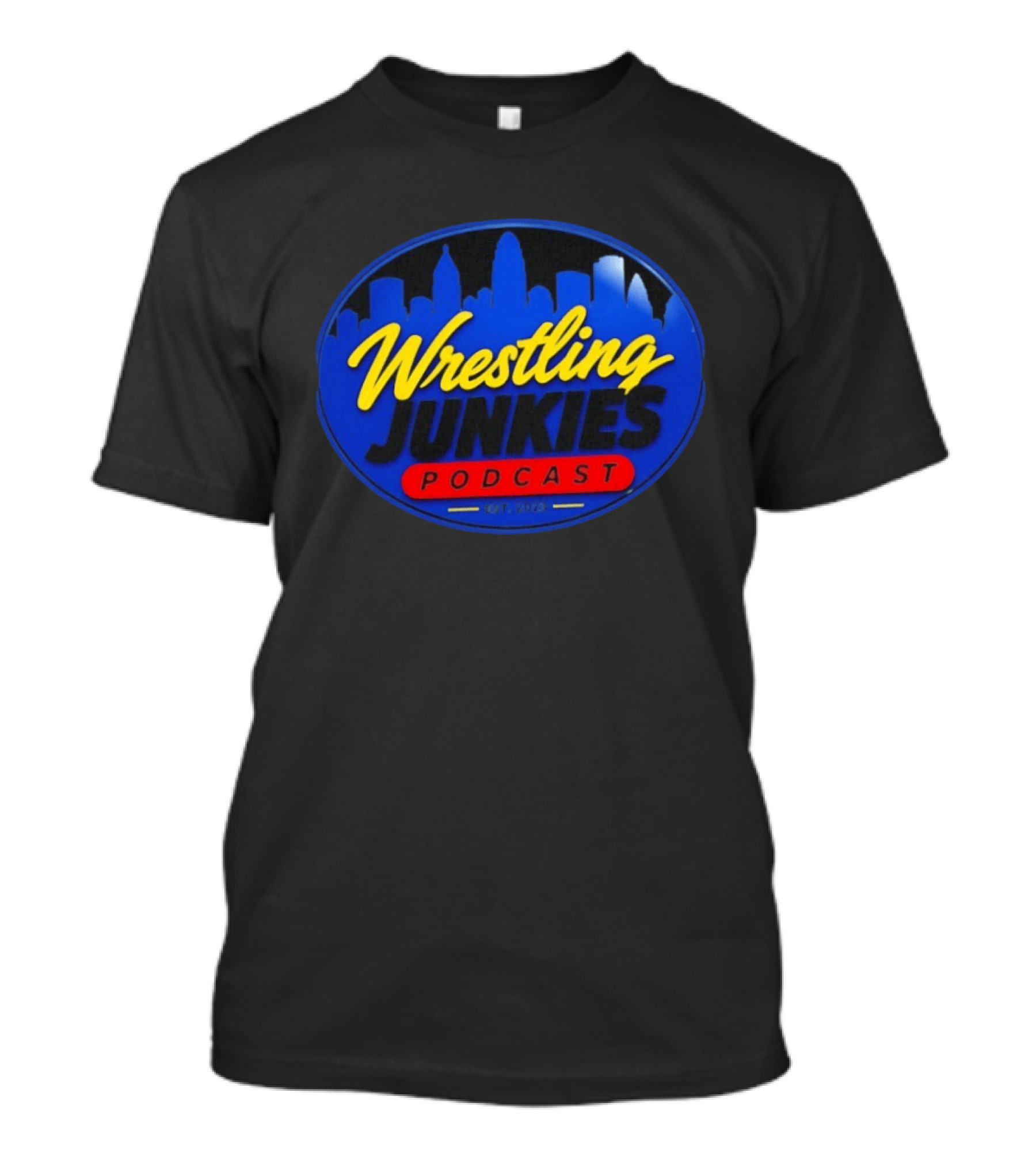 Wrestling Junkies Podcast Est 2023 Skyline T-Shirt
